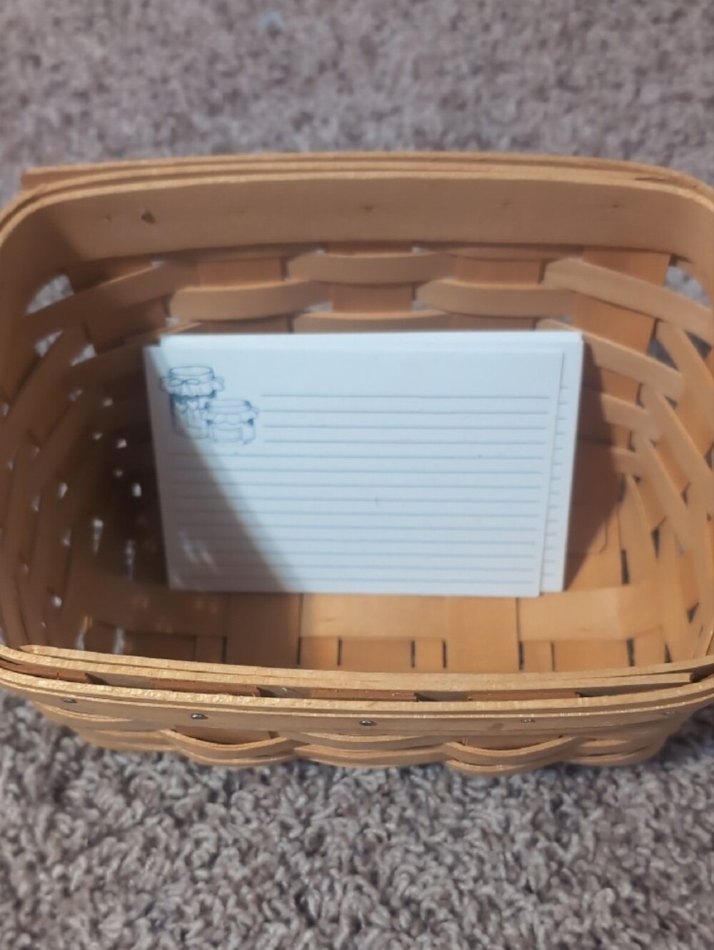 Longaberger Recipe Basket Vintage - Picture 2 of 12